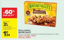 Carrefour Market Barres céréales NATURE VALLEY offre