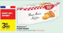 Carrefour Market Madeleines Bonne Maman offre