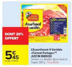 Carrefour Market L'Assortiment 4 variétés Format Partage offre