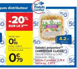 Carrefour Market Salades préparées CARREFOUR CLASSIC' offre