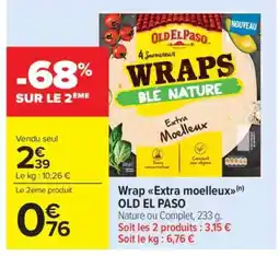 Carrefour Market Wrap Extra moelleux offre