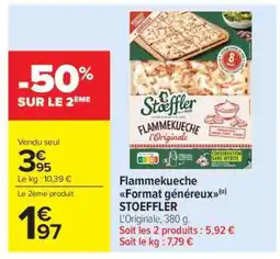 Carrefour Market Flammekueche Format généreux offre