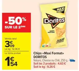 Carrefour Market Chips Maxi Format DORITOS offre