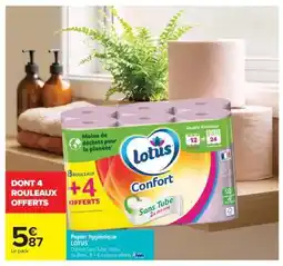 Carrefour Market Papier hygiénique LOTUS offre