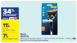 Carrefour Market RASOIR GILLETTE offre