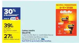 Carrefour Market Lames rasoirs GILLETTE offre