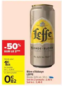Carrefour Market Bière d’Abbaye LEFFE offre