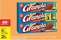 Carrefour Biscuit Granola Lot de 3 offre