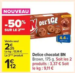 Carrefour Delice chocolat BN offre