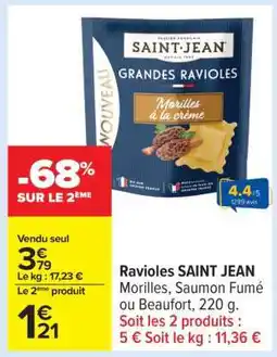 Carrefour Ravioles SAINT JEAN offre