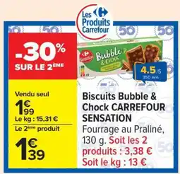 Carrefour Biscuits Bubble & Chock CARREFOUR SENSATION offre