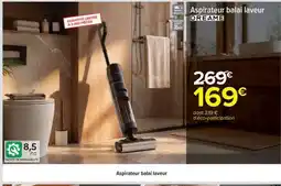 Carrefour Aspirateur balai laveur offre