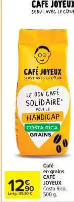 Carrefour Café en grains CAFÉ JOYEUX offre