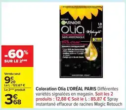 Carrefour Coloration Olia L'ORÉAL PARIS offre