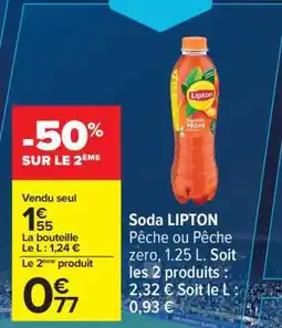 Carrefour SODA “LIPTON” offre