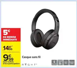 Carrefour Casque sans fil offre