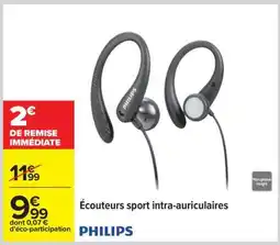 Carrefour Écouteurs sport intra-auriculaires offre