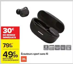 Carrefour Écouteurs sport sans fil offre
