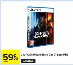 Carrefour Jeu Call of Duty Black Ops 7 pour PS5 offre