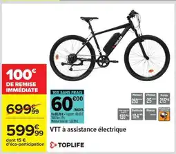 Carrefour VTT à assistance électrique offre