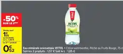 Carrefour Eau minérale aromatisée VITTEL offre