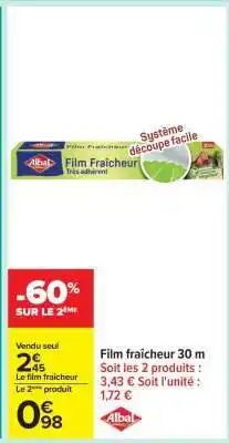 Carrefour Film fraîcheur 30 m offre