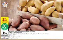 Intermarché Intermarché terroirs pommes de terre de consommation à chair ferme offre