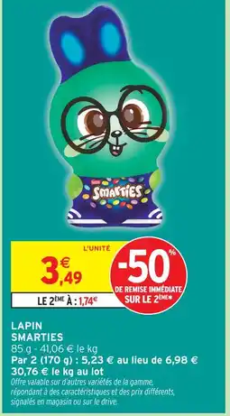 Intermarché Smarties lapin offre
