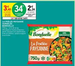Intermarché Bonduelle la poêlée paysanne surgelée offre