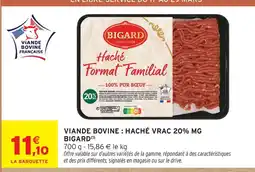 Intermarché Bigard haché format familial 20% mg offre
