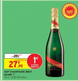 Intermarché Mumm aop champagne brut offre