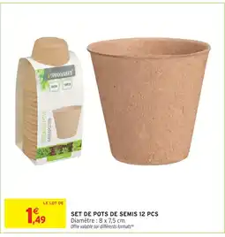 Intermarché Set de pots de semis 12 pcs offre