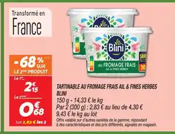 Netto Blini tartinable au fromage frais ail & fines herbes offre