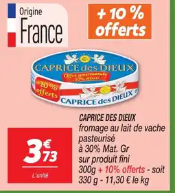 Netto Caprice des dieux fromage au lait de vache pasteurisé offre