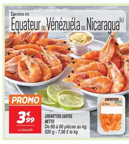 Netto Netto crevettes cuites élevées en équateur offre