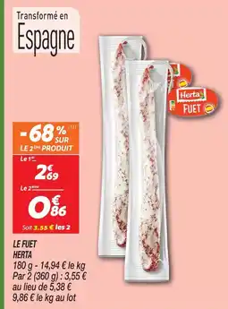 Netto Herta le fuet offre