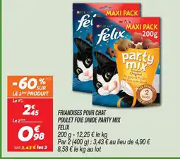 Netto Felix friandises pour chat party mix poulet foie dinde offre