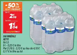 Netto Netto eau minérale offre