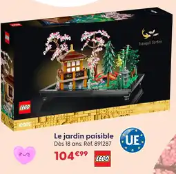 La Grande Récré Lego le jardin paisible offre