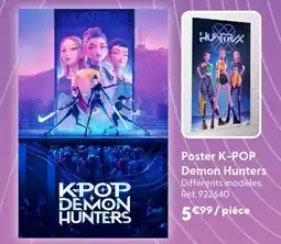 La Grande Récré Huntrix poster k-pop demon hunters offre