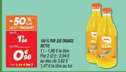 Netto Netto 100% pur jus orange offre
