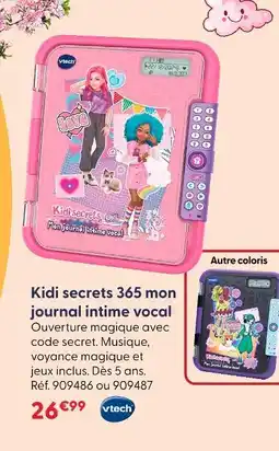 La Grande Récré Vtech kidi secrets 365 mon journal intime vocal offre