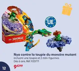 La Grande Récré Lego ninjago nya contre la toupie du monstre mutant offre