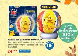 La Grande Récré Ravensburger puzzle 3d lumineux pokémon offre