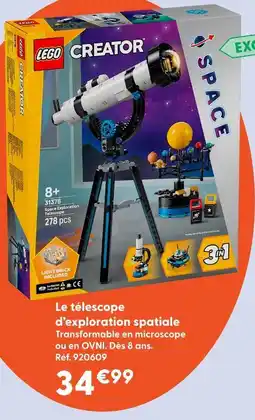 La Grande Récré Lego le télescope d’exploration spatiale offre