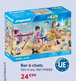 La Grande Récré Playmobil bar à chats offre