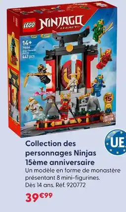 La Grande Récré Lego ninjago legacy collection des personnages ninjas 15ème anniversaire offre