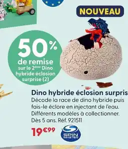 La Grande Récré Spin master dino hybride éclosion surprise offre