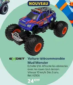 La Grande Récré Exost voiture télécommandée mud monster offre