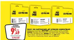 Bureau Vallée Pack de cartouches jet d’encre compatibles brother offre